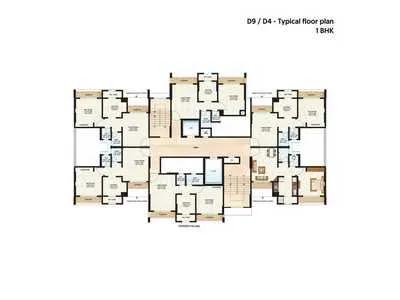2BHK floor plan in Kalyan West