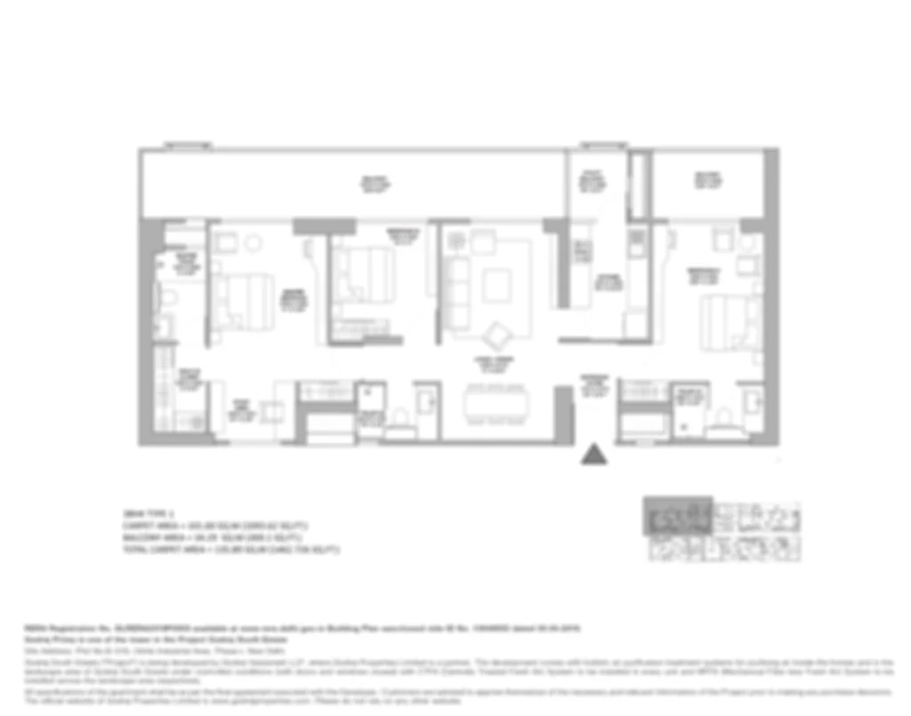 3 Bedroom Residences floor plan