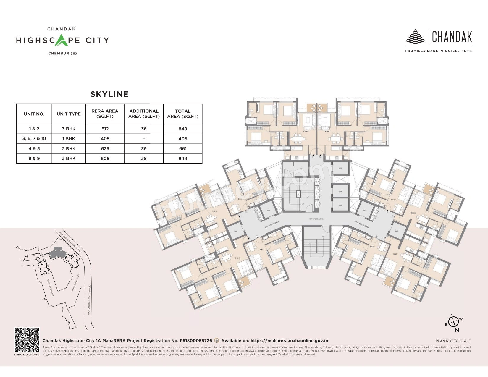 1 BHK Standard floor plan